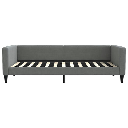 Slaapbank met matras 100x200 cm stof donkergrijs 100 x 200 cm Donkergrijs met matras