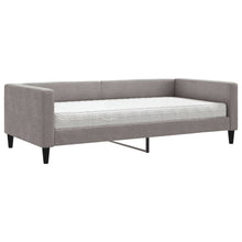 Slaapbank Stof 100 x 200 cm Taupe met matras