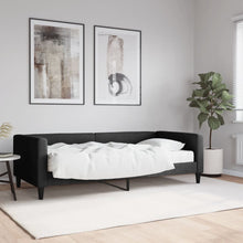 Slaapbank met matras 90x190 cm stof zwart