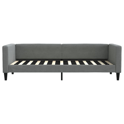 Slaapbank met onderschuifbed 80x200 cm stof donkergrijs 80 x 200 cm Donkergrijs met onderschuifbed