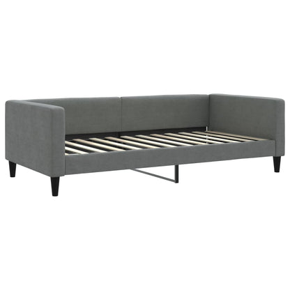 Slaapbank met onderschuifbed 100x200 cm stof donkergrijs 100 x 200 cm Donkergrijs met onderschuifbed