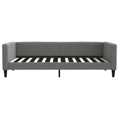Slaapbank met onderschuifbed 100x200 cm stof donkergrijs 100 x 200 cm Donkergrijs met onderschuifbed