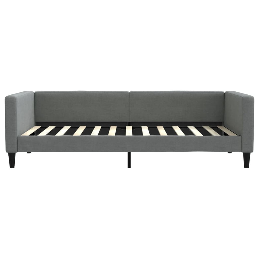 Slaapbank met onderschuifbed 100x200 cm stof donkergrijs 100 x 200 cm Donkergrijs met onderschuifbed