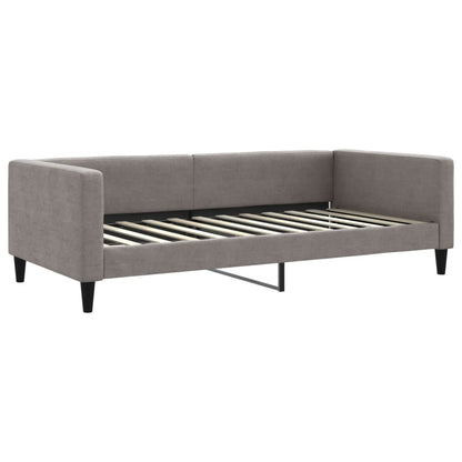 Slaapbank Sen Stof 100 x 200 cm Taupe met onderschuifbed en matras