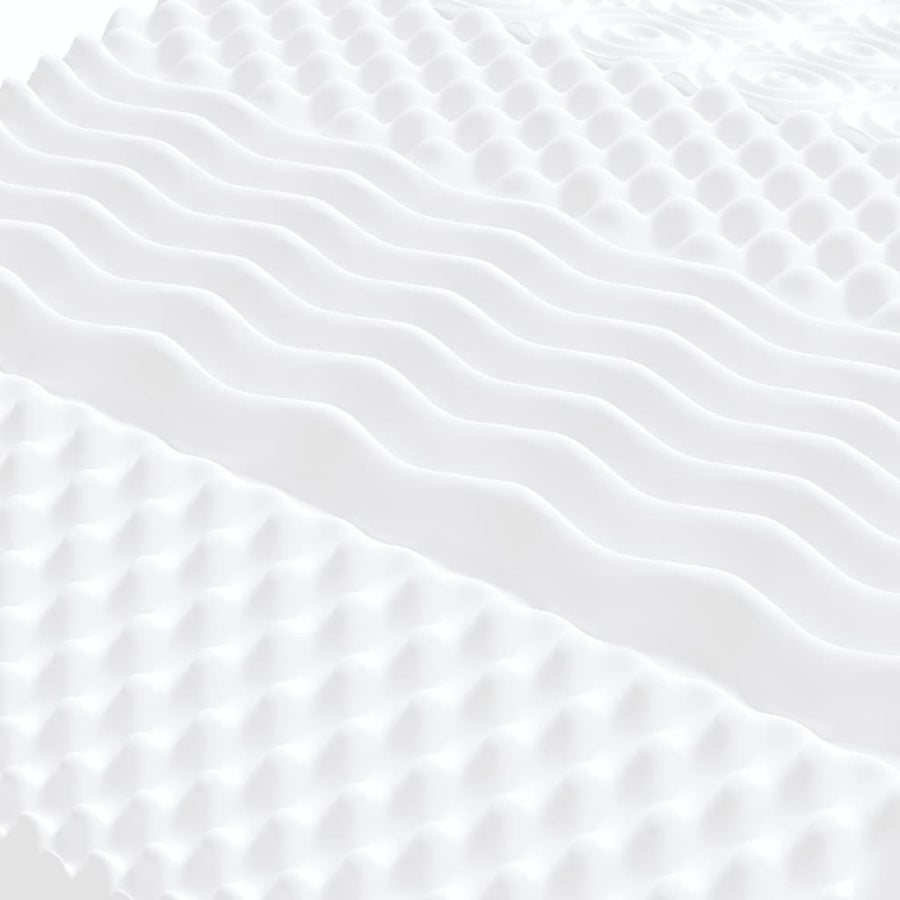 Slaapbank met onderschuifbed en matrassen 100x200 cm stof crème 100 x 200 cm Crème