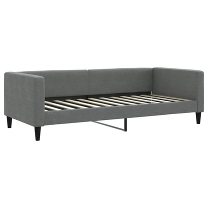 Slaapbank onderschuifbed en lades 100x200 cm stof donkergrijs 100 x 200 cm Donkergrijs met onderschuifbed en lade