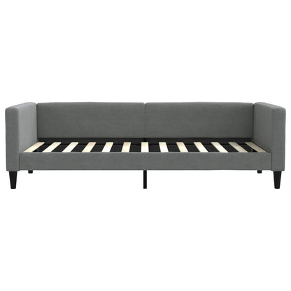Slaapbank onderschuifbed en lades 100x200 cm stof donkergrijs 100 x 200 cm Donkergrijs met onderschuifbed en lade