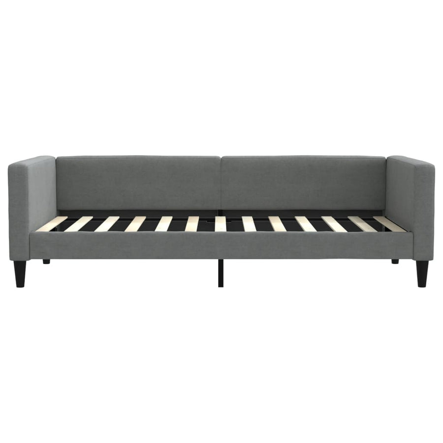 Slaapbank onderschuifbed en lades 100x200 cm stof donkergrijs 100 x 200 cm Donkergrijs met onderschuifbed en lade