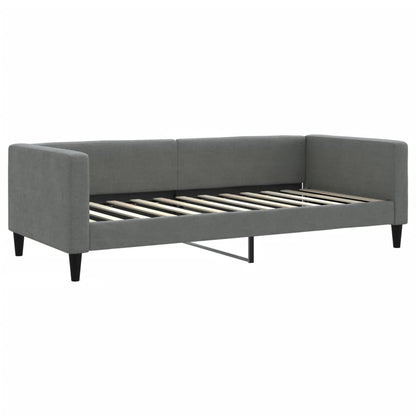 Slaapbank onderschuifbed en lades 100x200 cm stof donkergrijs 100 x 200 cm Donkergrijs