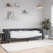 Slaapbank 80x200 cm fluweel donkergrijs