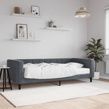 Slaapbank met matras 90x200 cm fluweel donkergrijs