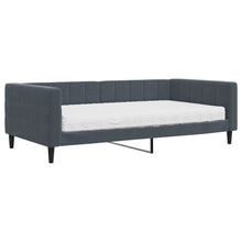 Slaapbank met matras 100x200 cm fluweel donkergroen