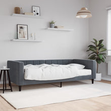 Slaapbank Fluweel Donkergrijs 90 x 190 cm met matras