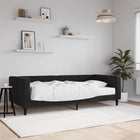 Daybed with mattress 90x190 cm velvet black