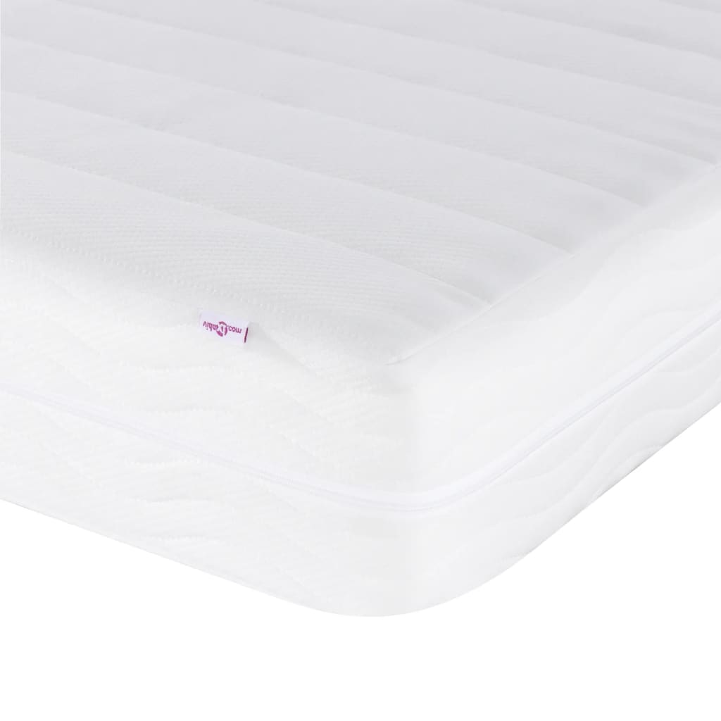 Slaapbank Stof 80 x 200 cm Lichtgrijs met matras