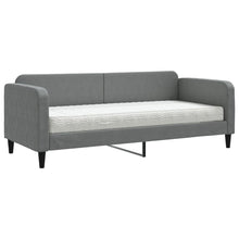 Slaapbank Stof 80 x 200 cm Donkergrijs met matras