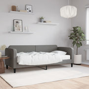 Slaapbank 80x200 cm stof donkergrijs