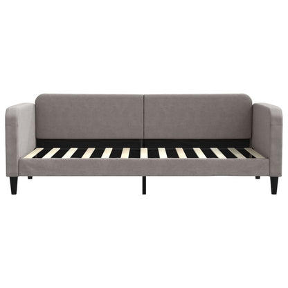 Slaapbank Stof 80 x 200 cm Taupe met matras