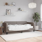 Slaapbank Stof 80 x 200 cm Taupe met matras