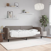 Slaapbank met matras 80x200 cm stof taupe
