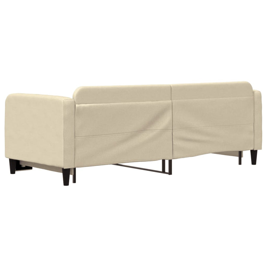Slaapbank Stof Kleurig 80 x 200 cm Crème met onderschuifbed