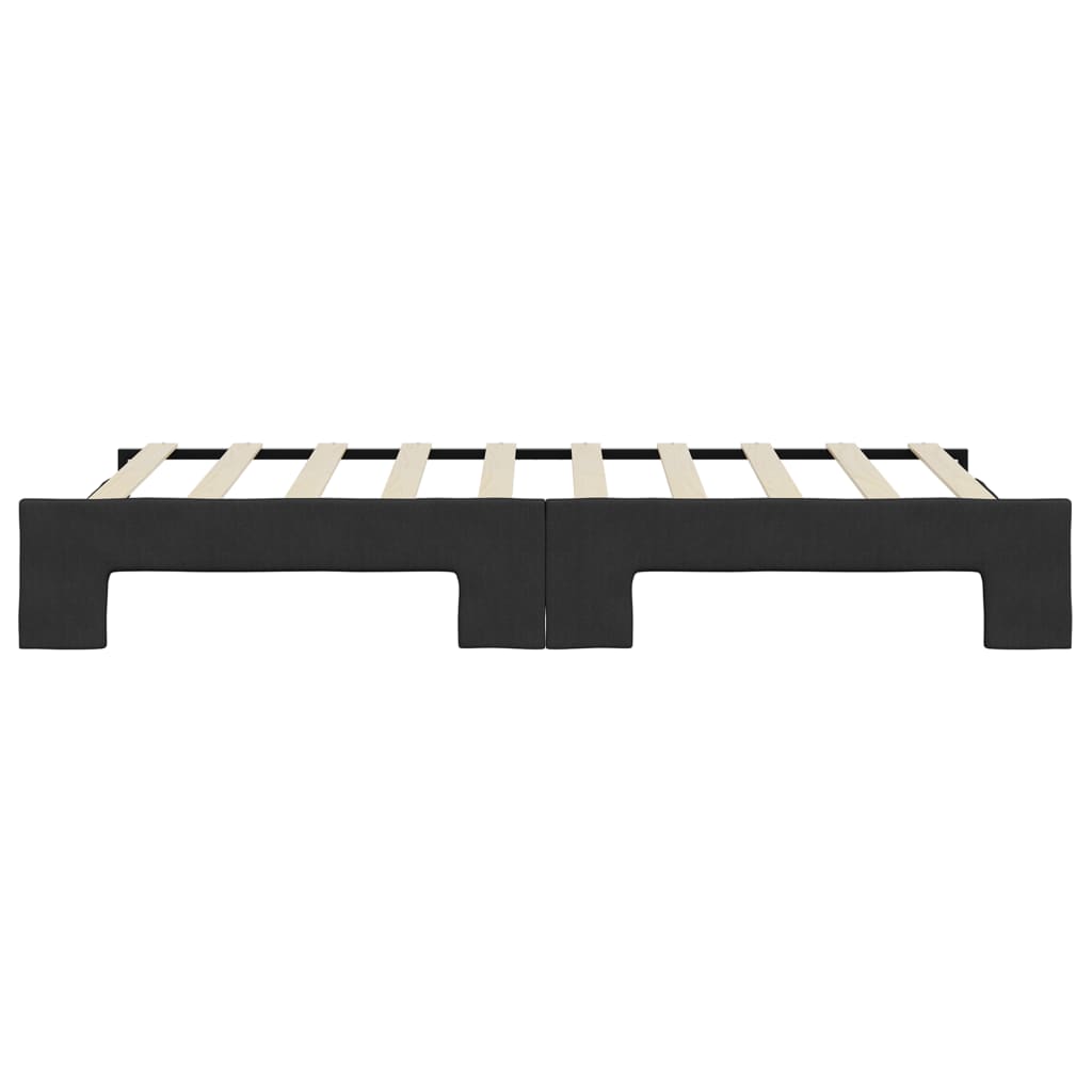 Slaapbank Stof Zwart 90 x 190 cm