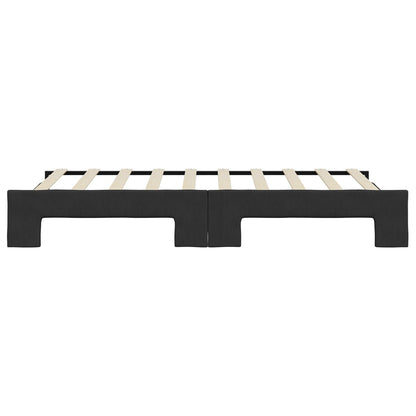 Slaapbank Stof Zwart 90 x 190 cm