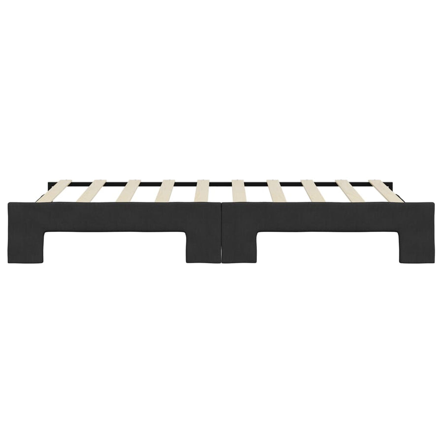 Slaapbank Stof Zwart 90 x 190 cm