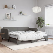 Slaapbank onderschuifbed 100x200 cm donkergroen