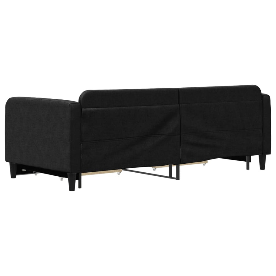 Slaapbank Met Onderschuifbed En Lades Stof 90 x 190 cm