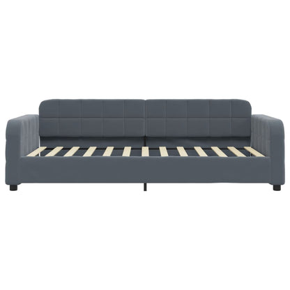 Slaapbank met matras 80x200 cm fluweel donkergrijs