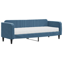 Slaapbank Fluweel 80 x 200 cm Blauw met matras