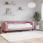 Slaapbank Fluweel 80 x 200 cm Roze met matras