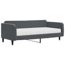 Slaapbank met matras 100x200 cm fluweel donkergroen