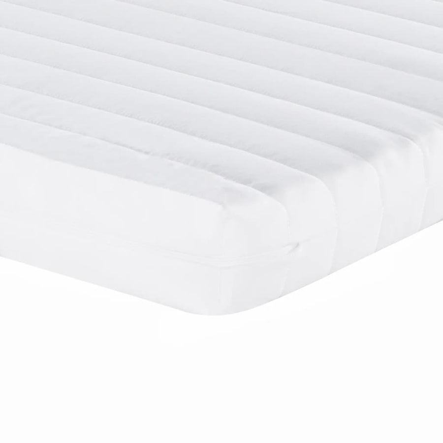 Slaapbank Onderschuifbed Matrassen Fluweel Lichtgrijs 80 x 200 cm met onderschuifbed en matras