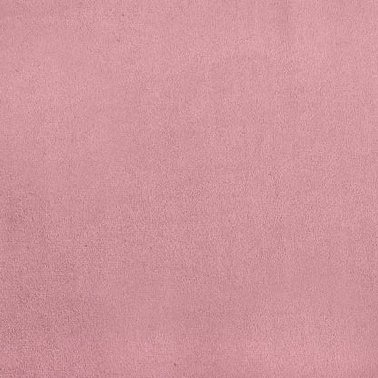 Slaapbank onderschuifbed en matrassen 90x200 cm fluweel roze