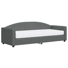 Slaapbank Stof 80 x 200 cm Donkergrijs met matras