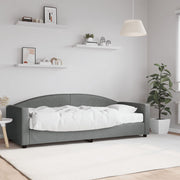 Slaapbank met matras 80x200 cm donkergrijs