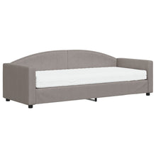 Slaapbank Stof 80 x 200 cm Taupe met matras