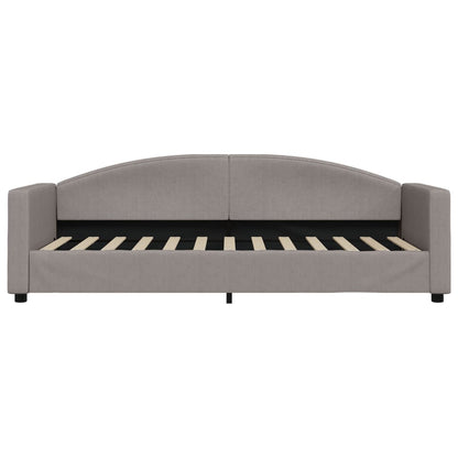 Slaapbank Stof 80 x 200 cm Taupe met matras