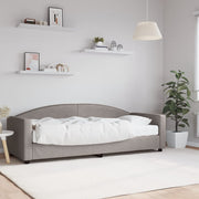 Slaapbank met matras 80x200 cm taupe
