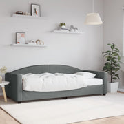 Slaapbank 90x200 cm stof donkergrijs