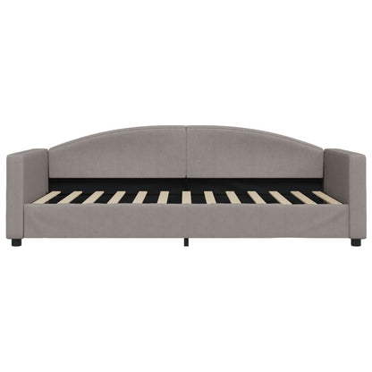 Slaapbank Stof 90 x 200 cm Taupe met matras
