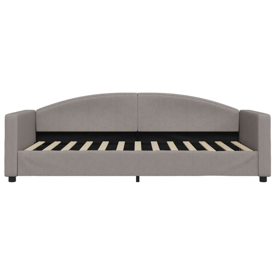 Slaapbank Stof 90 x 200 cm Taupe met matras
