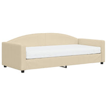 Slaapbank Stof Kleurig 90 x 200 cm Crème met matras