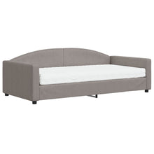 Slaapbank Stof 100 x 200 cm Taupe met matras