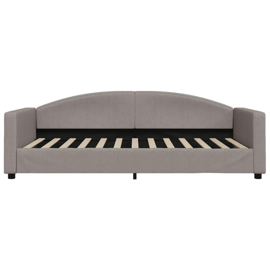 Slaapbank Stof 100 x 200 cm Taupe met matras