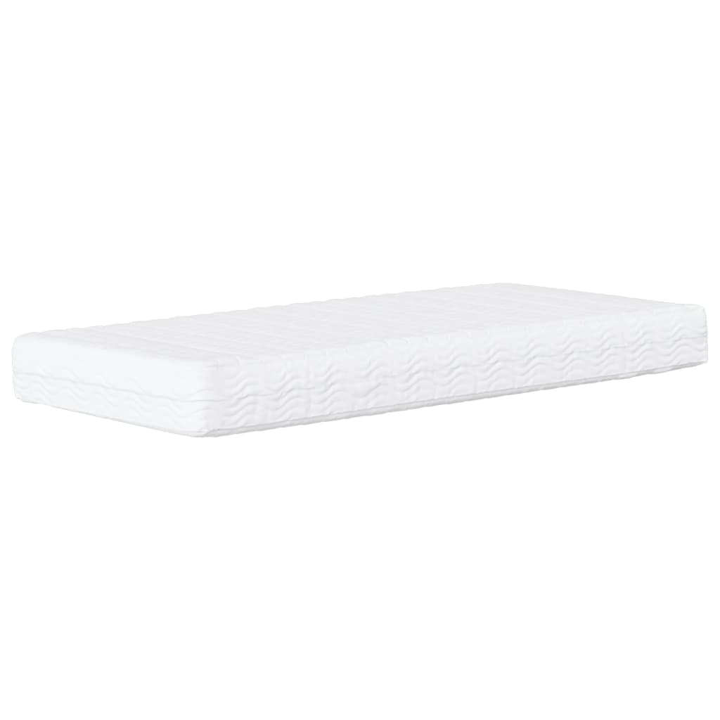 Slaapbank Stof Kleurig 100 x 200 cm Crème met matras