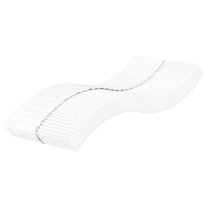 Slaapbank Stof 90 x 190 cm Lichtgrijs met matras