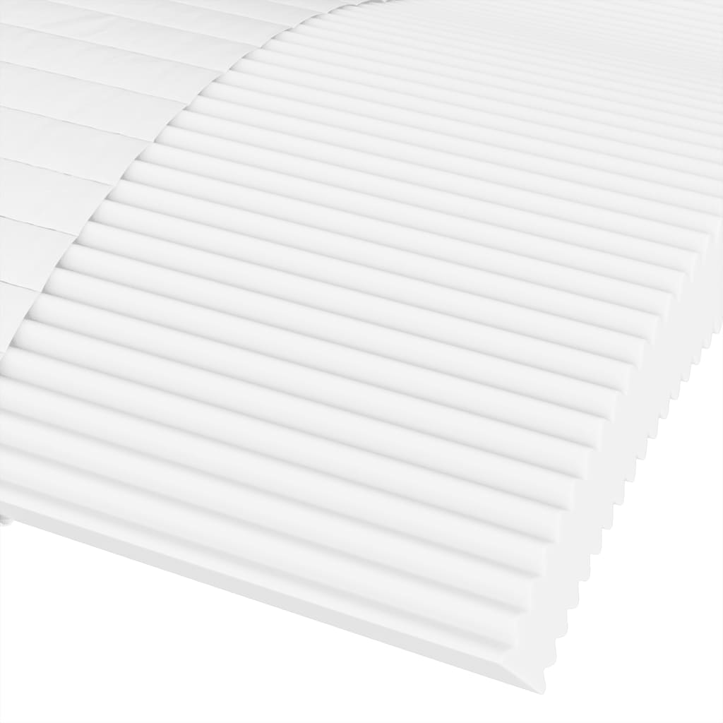 Slaapbank Stof 90 x 190 cm Lichtgrijs met matras
